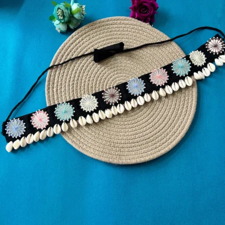 Oxidized German Silver Anklets: Boho Ethnic Jewelry with Green Stone (Copy)